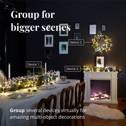 Twinkly - LED Zatemnitvena zunanja božična veriga STRINGS 400xLED 35,5m IP44 Wi-Fi