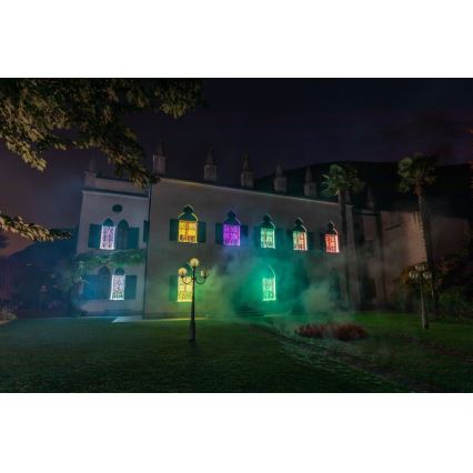 Twinkly - LED RGBW Zatemnitvena zunanja božična zavesa CURTAIN 210xLED 6,1m IP44 Wi-Fi