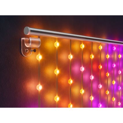 Twinkly - LED RGB Zatemnitvena božična zavesa MATRIX 480xLED 1x1 m Wi-Fi