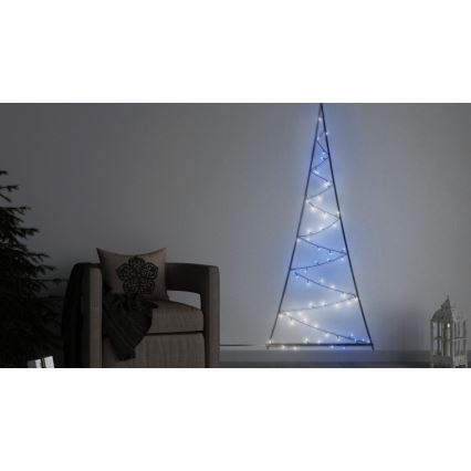 Twinkly - LED RGBW Zatemnitveno zunanje božično drevo LIGHT TREE 70xLED IP44 Wi-Fi