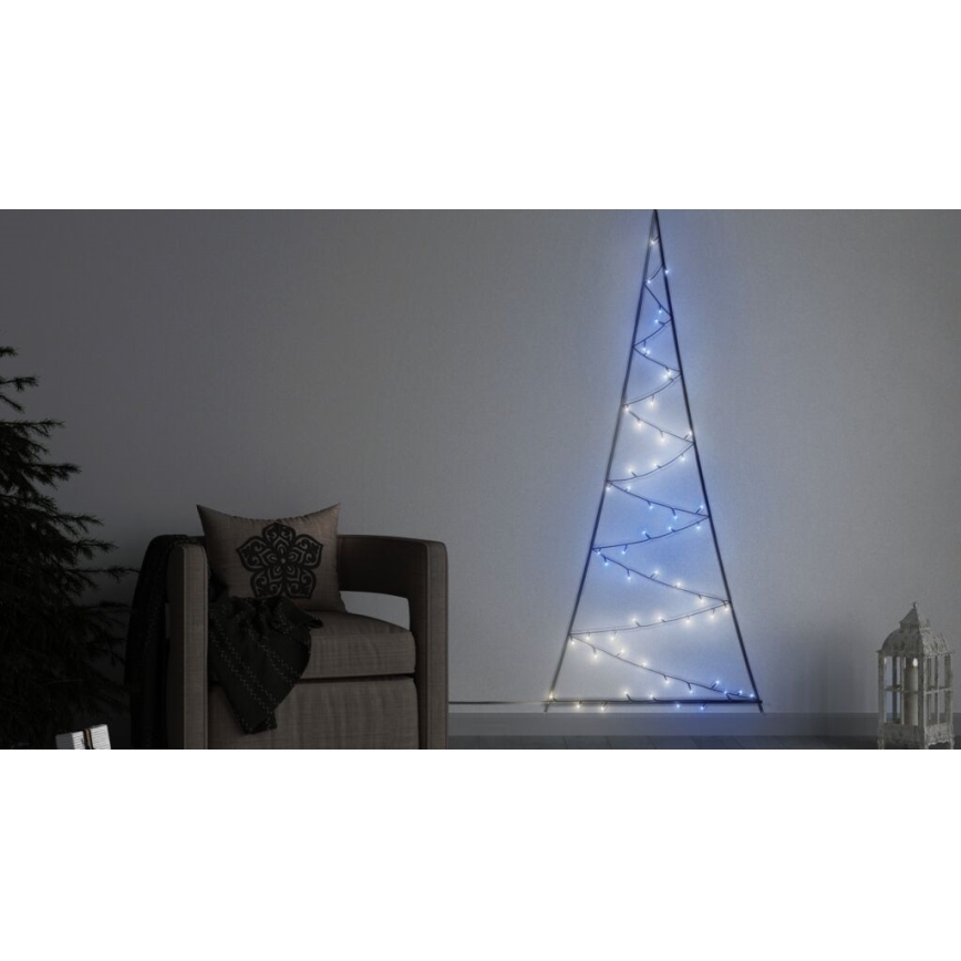 Twinkly - LED RGBW Zatemnitveno zunanje božično drevo LIGHT TREE 70xLED IP44 Wi-Fi