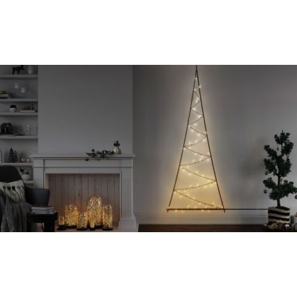 Twinkly - LED RGBW Zatemnitveno zunanje božično drevo LIGHT TREE 70xLED IP44 Wi-Fi