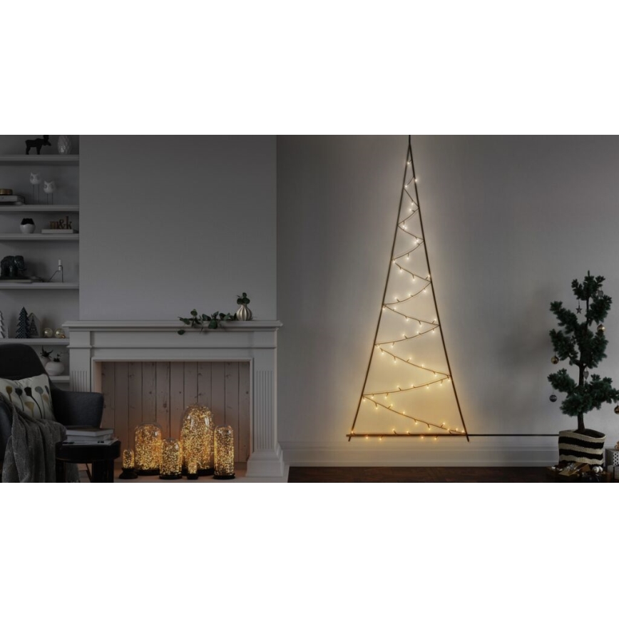 Twinkly - LED RGBW Zatemnitveno zunanje božično drevo LIGHT TREE 70xLED IP44 Wi-Fi