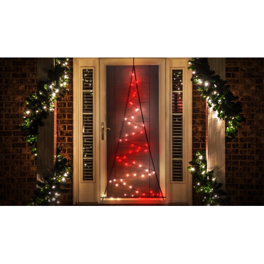 Twinkly - LED RGBW Zatemnitveno zunanje božično drevo LIGHT TREE 70xLED IP44 Wi-Fi