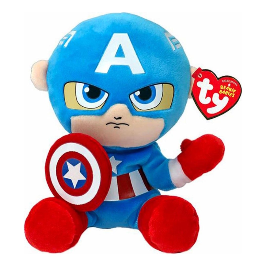 TY - Plišasta igrača SOFT CAPTAIN AMERICA Marvel 15 cm