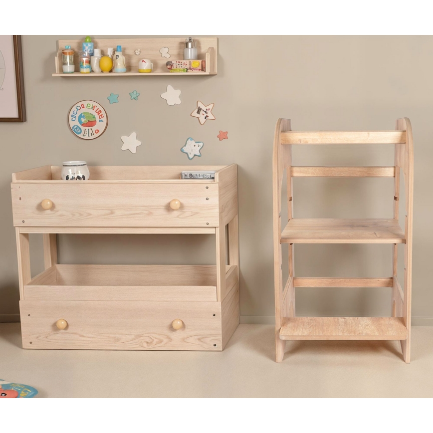 Učni stolp 90x50 cm rjav
