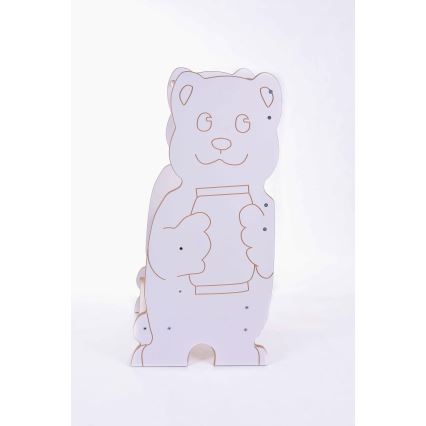 Učni stolp BEAR bela/javor