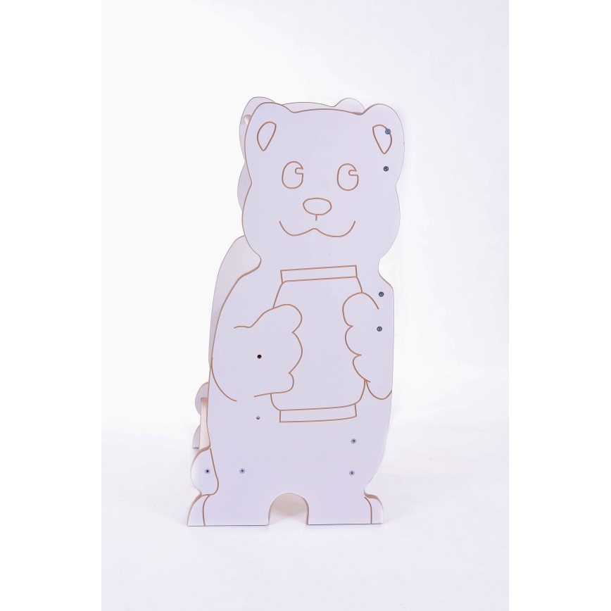 Učni stolp BEAR bela/javor