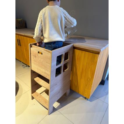 Učni stolp KULE 90x50 cm rjav