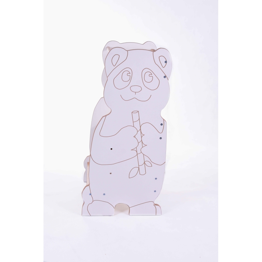 Učni stolp PANDA bela/javor