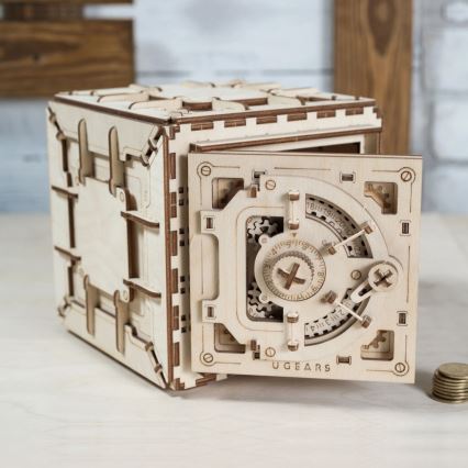 Ugears - 3D lesena mehanična sestavljanka Safe