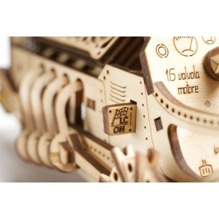 Ugears - 3D lesena mehanična sestavljanka U9 Car Grand Prix