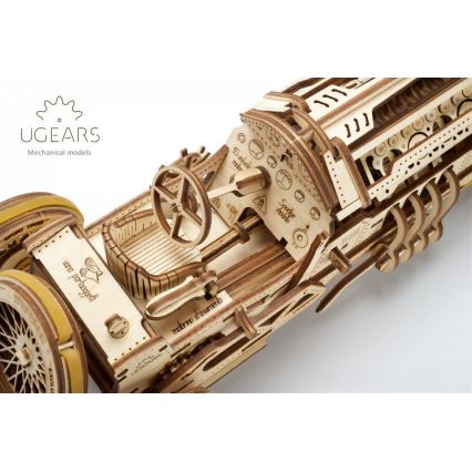 Ugears - 3D lesena mehanična sestavljanka U9 Car Grand Prix