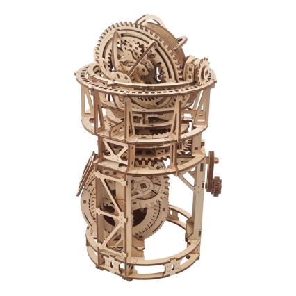 Ugears - 3D lesena mehanična sestavljanka Urni mehanizem s tourbillonom