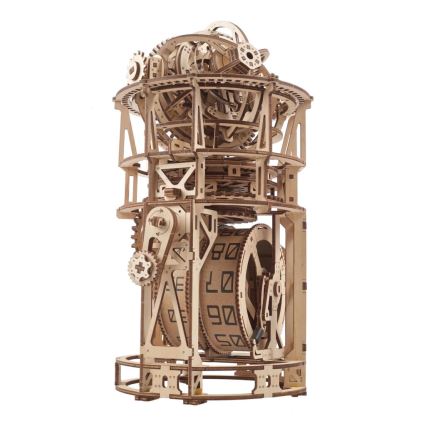 Ugears - 3D lesena mehanična sestavljanka Urni mehanizem s tourbillonom