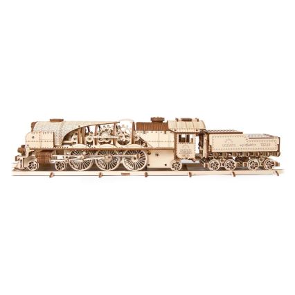 Ugears - 3D wooden mechanical puzzle V-Express steam locomotive s tender