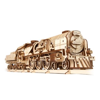 Ugears - 3D wooden mechanical puzzle V-Express steam locomotive s tender