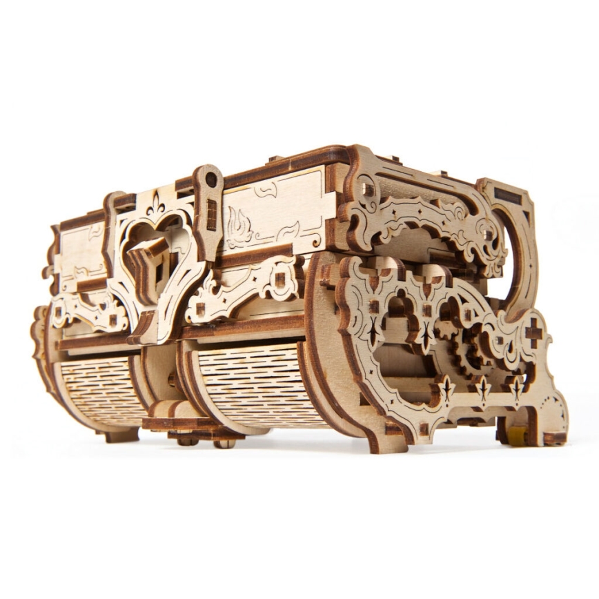 Ugears - 3D lesena mehanska sestavljanka Antique jewelry box