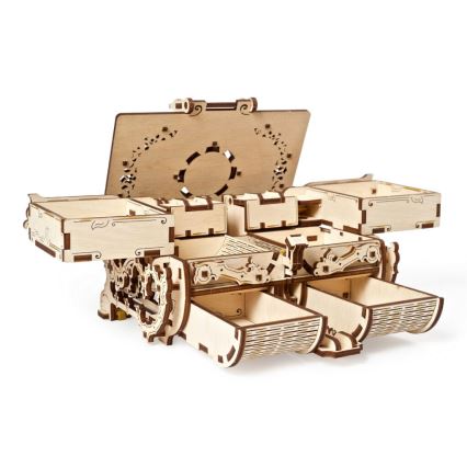 Ugears - 3D lesena mehanska sestavljanka Antique jewelry box
