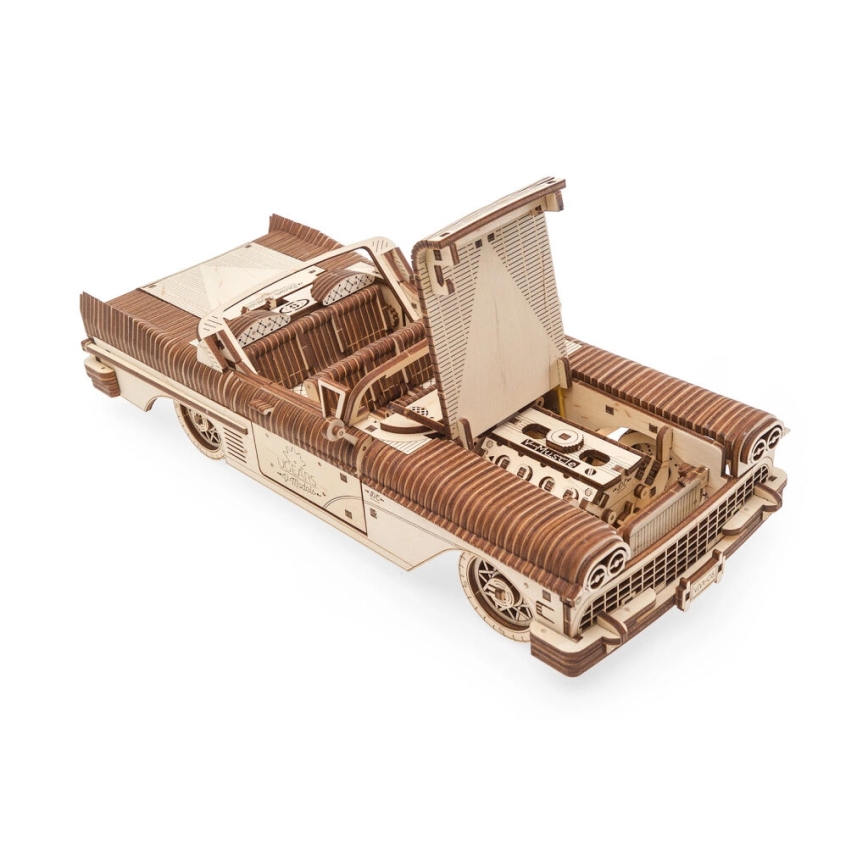 Ugears - 3D lesena mehanska sestavljanka Cabriolet