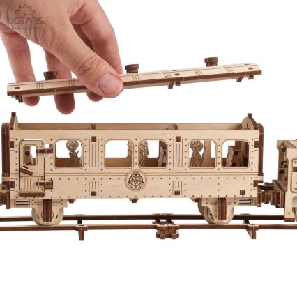 Ugears - 3D lesena mehanska sestavljanka Harry Potter Hogwarts express