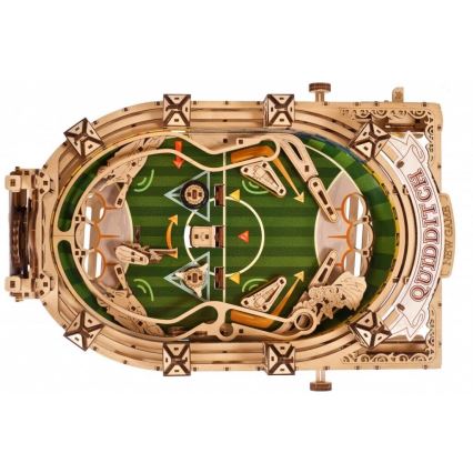 Ugears - 3D lesena mehanska sestavljanka Harry Potter Quidditch Pinball