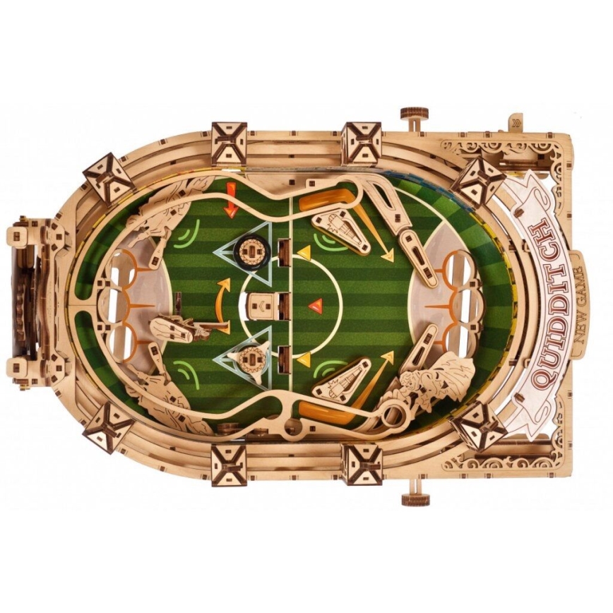 Ugears - 3D lesena mehanska sestavljanka Harry Potter Quidditch Pinball