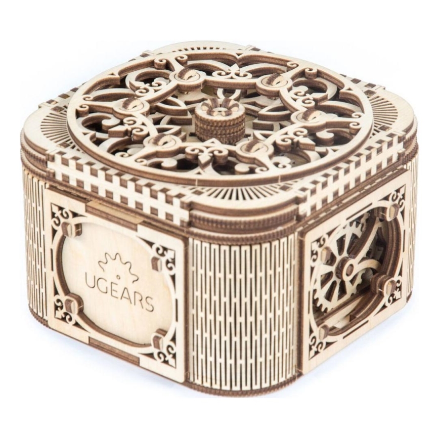 Ugears - 3D lesena mehanska sestavljanka Jewelry box