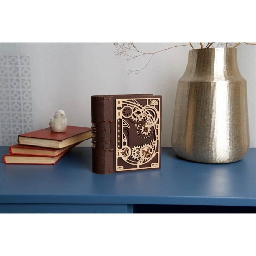 Ugears - 3D lesena mehanska sestavljanka Knjiga skrivnosti