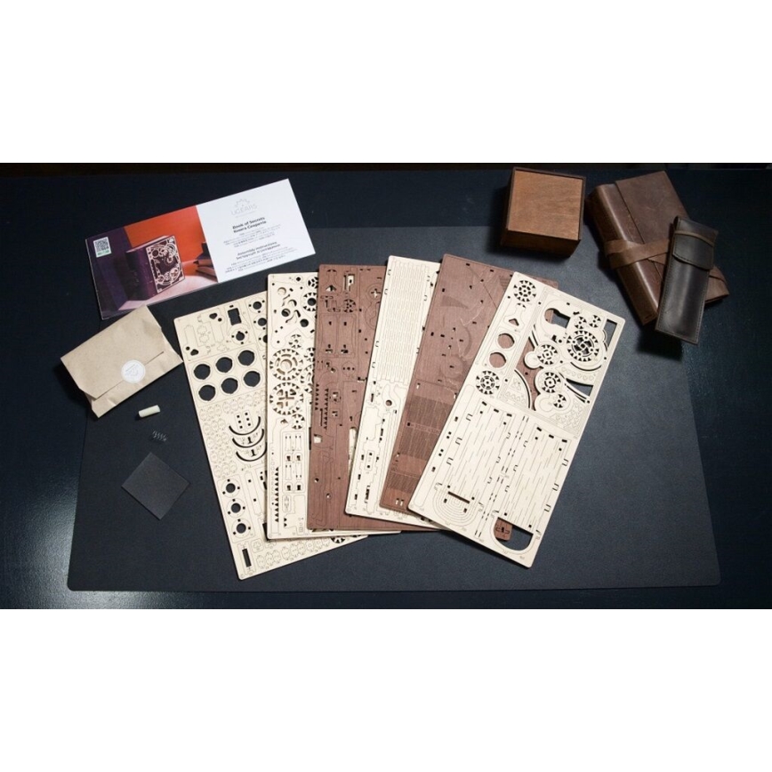 Ugears - 3D lesena mehanska sestavljanka Knjiga skrivnosti