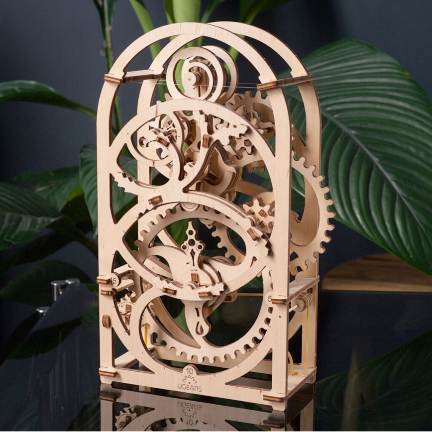 Ugears - 3D lesena mehanska sestavljanka Urni mehanizem