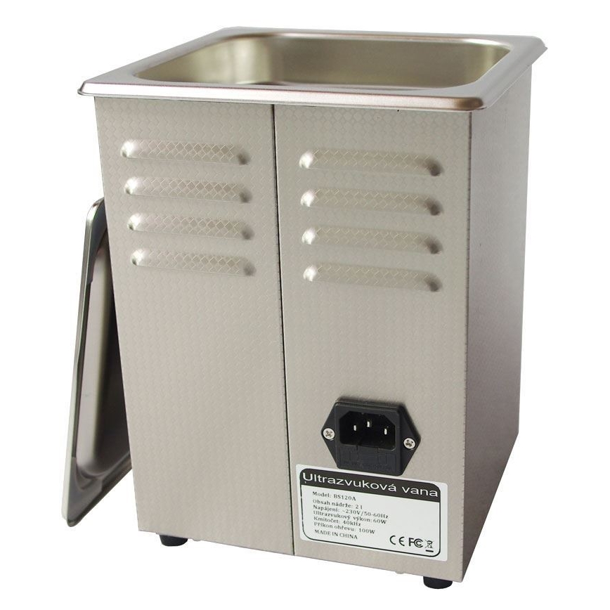 Ultrazvočni čistilec z gretjem 160W/230V 2 l