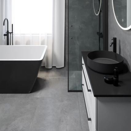 Umivalnik za pult LJORDAL Ø 40 cm jeklo/črna