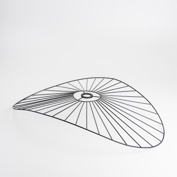 Univerzalen abažur CURITIBA 60x80 cm črn