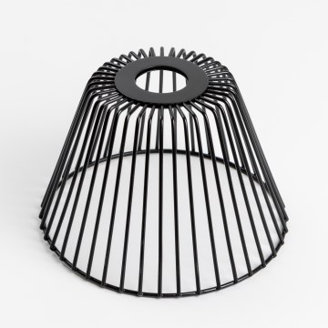 Univerzalen abažur CURITIBA, premer 21 cm, črne barve