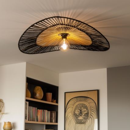 Univerzalen abažur KERIA, premer 100 cm, rjav/črn