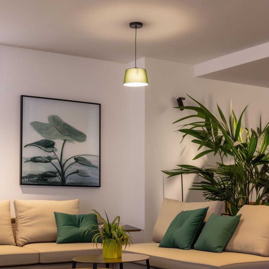 Univerzalen abažur KERIA, premer 25 cm, v zeleni barvi