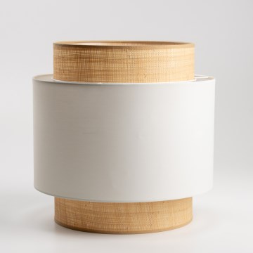 Univerzalen abažur KERIA, premer 30 cm, bež/bela