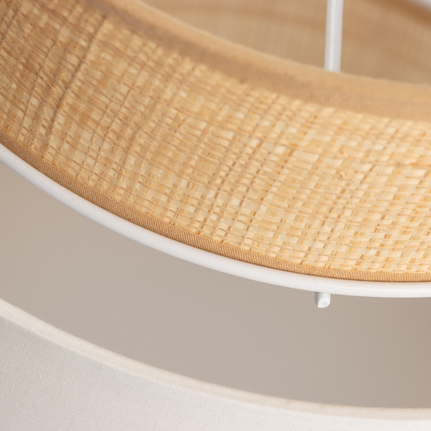 Univerzalen abažur KERIA, premer 30 cm, bež/bela