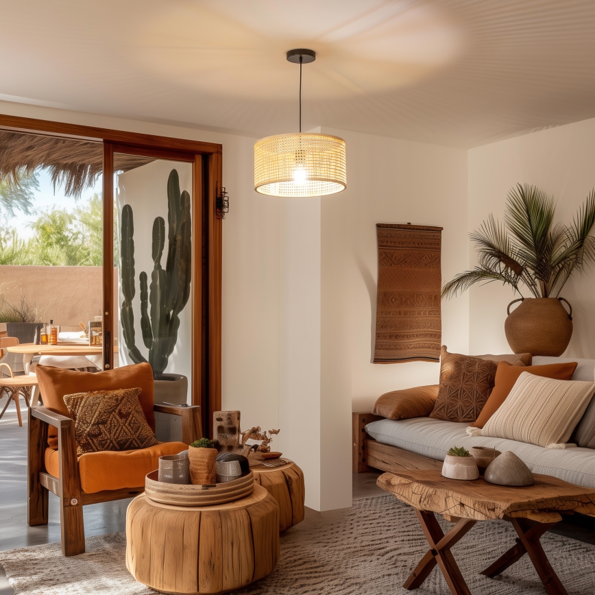 Univerzalen abažur KERIA, premer 40 cm, bež