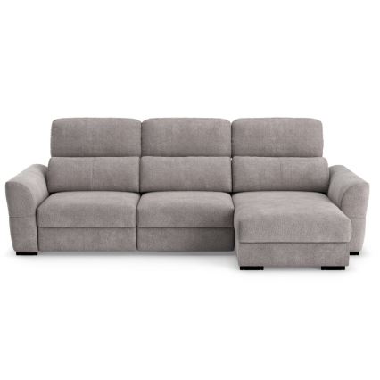 Vsestranski kotni raztegljiv trosed s shranjevalnim prostorom TRENTO taupe