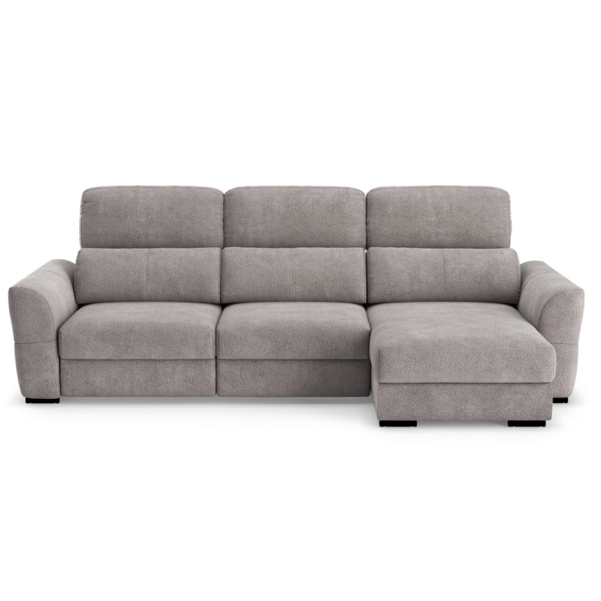 Vsestranski kotni raztegljiv trosed s shranjevalnim prostorom TRENTO taupe