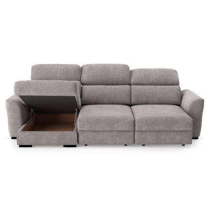 Vsestranski kotni raztegljiv trosed s shranjevalnim prostorom TRENTO taupe