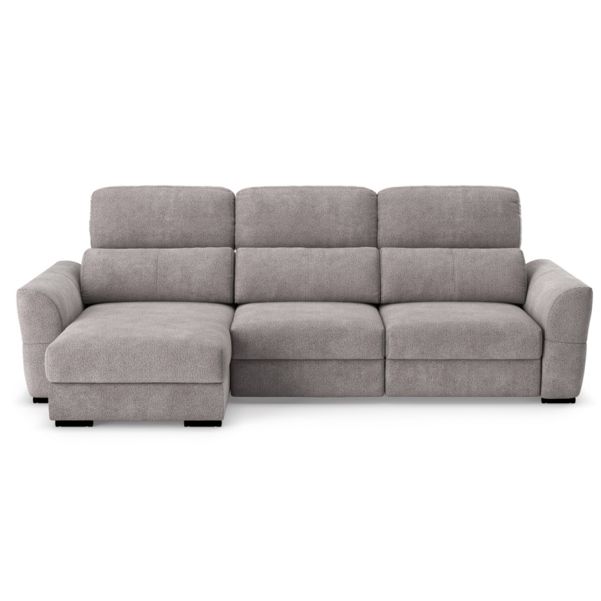 Vsestranski kotni raztegljiv trosed s shranjevalnim prostorom TRENTO taupe