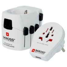 Univerzalni potovalni adapter za cel svet 230V + USB
