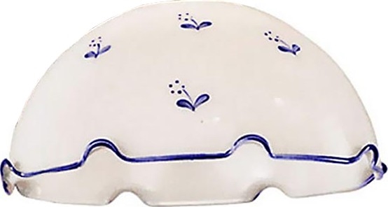 Univerzalno nadomestno steklo NONNA E27 pr. 20 cm bela/modra