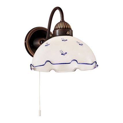 Univerzalno nadomestno steklo NONNA E27 pr. 20 cm bela/modra