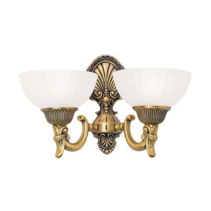 Univerzalno nadomestno steklo ROCCA E27 premera 17 cm belo