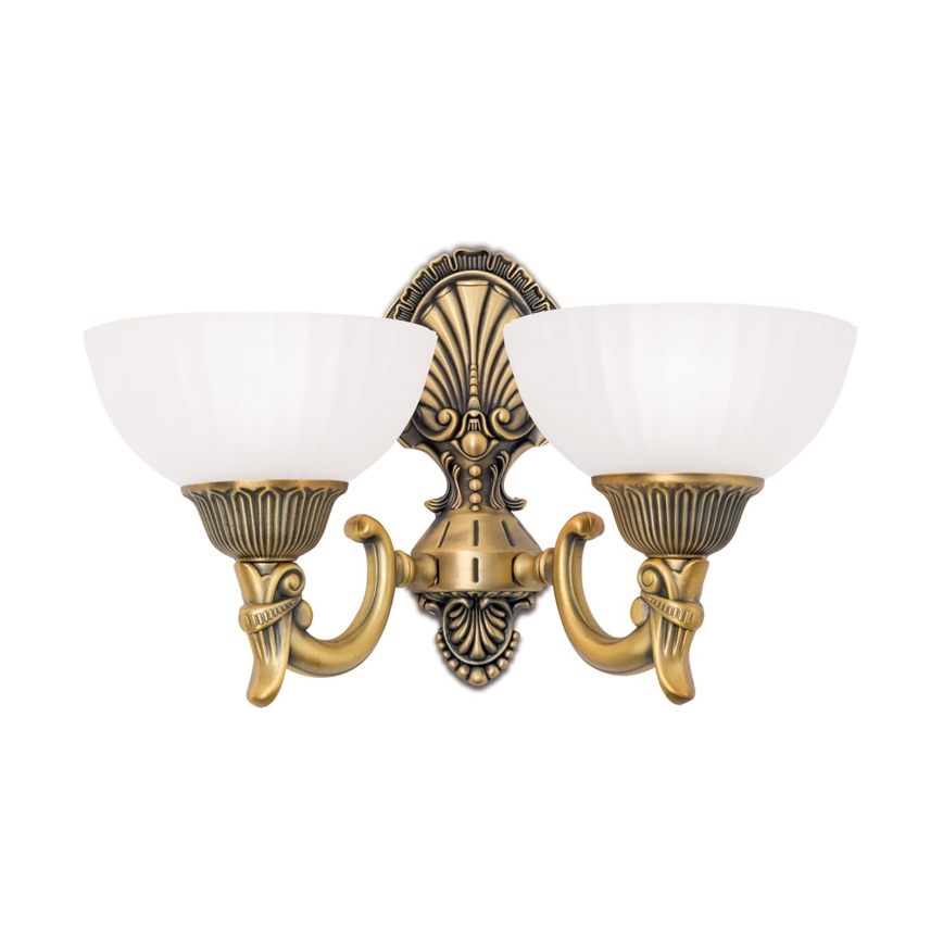 Univerzalno nadomestno steklo ROCCA E27 premera 17 cm belo