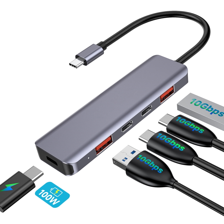 USB-C hub 5 v 1 s Power Delivery 100 W